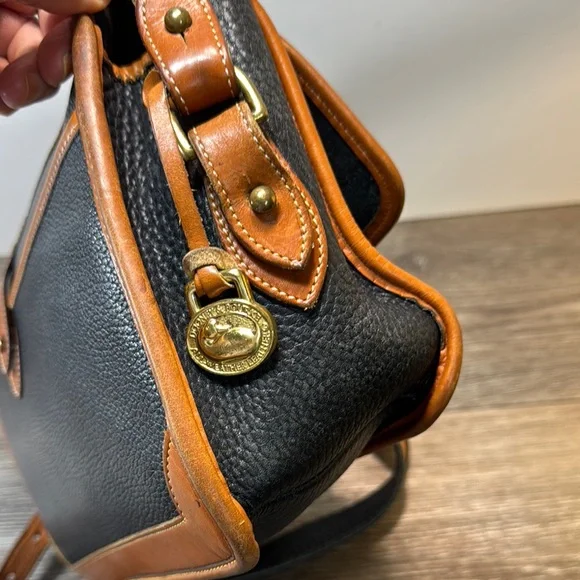 Vintage Dooney & Bourke Black and Brown Bag